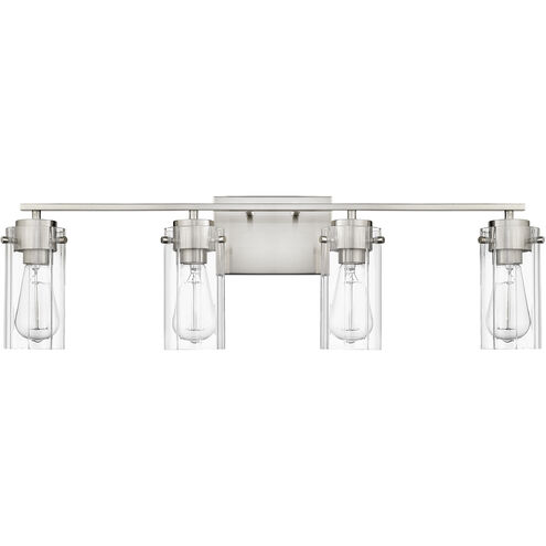 Serena 4 Light 30.5 inch Brushed Nickel Vanity Light Wall Light